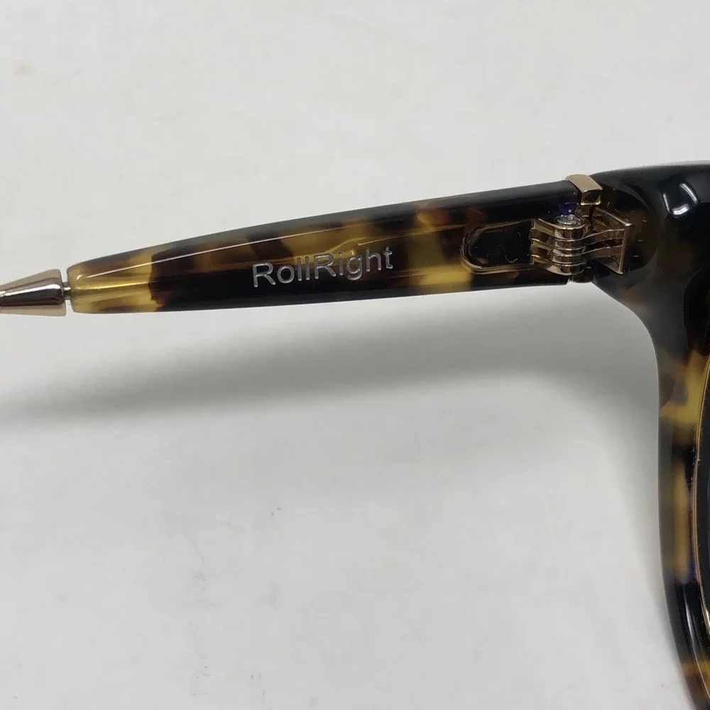 Taylor‎ Morris Roll Right Sunglasses Womens Tortoise Brown Round Mirrored Lens